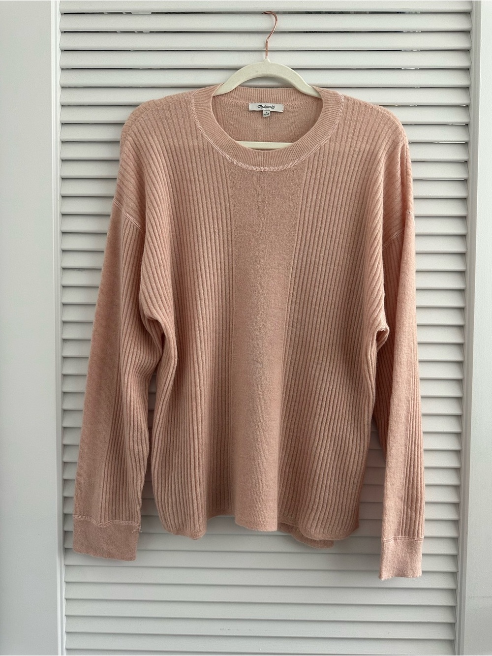 Madewell Ribbed Alpaca-Blend Crewneck Sweater